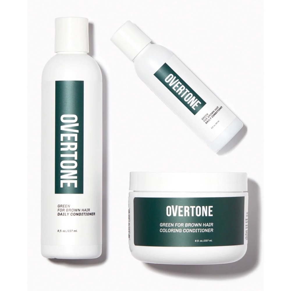 Overtone Green for brown hair set